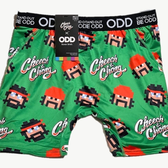odd Cheech /& Chong Van Scene Cannabis Themed Boxer Briefs Size L